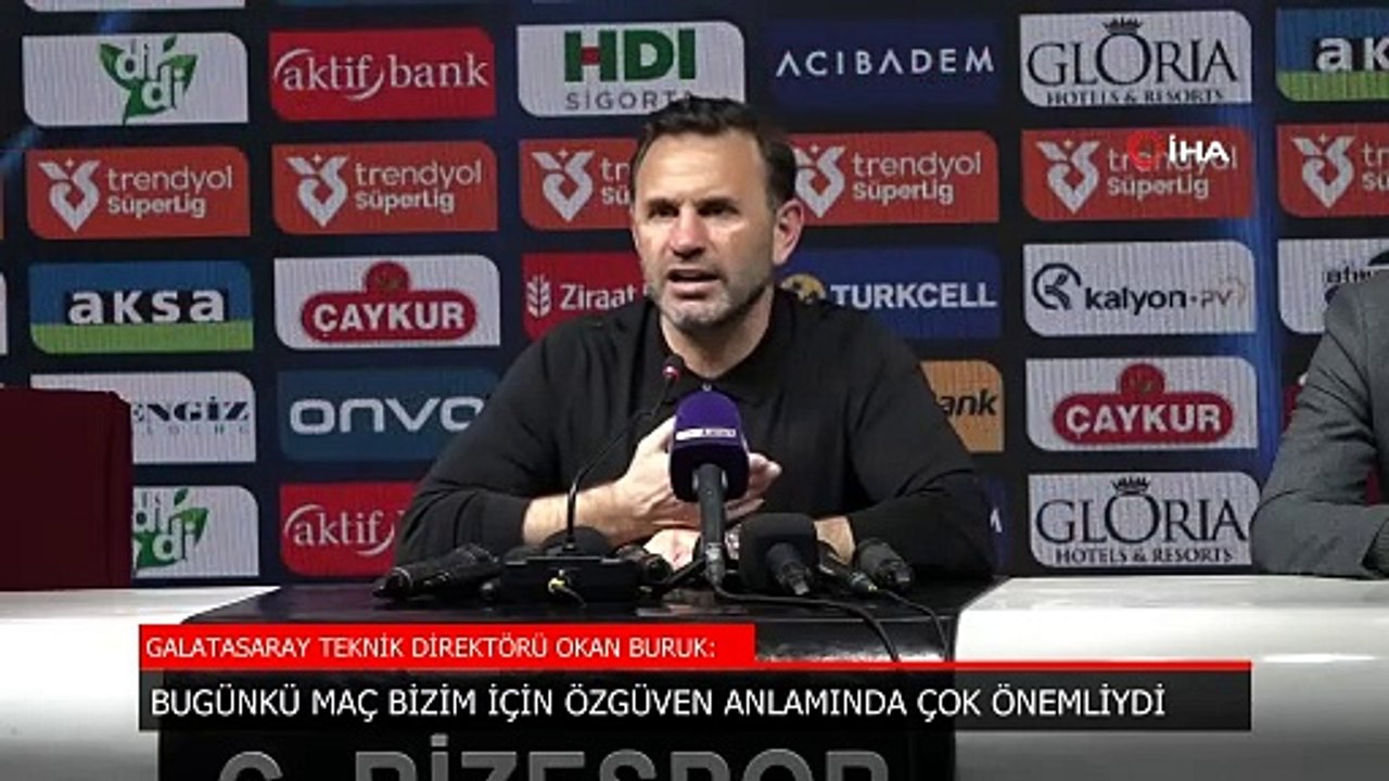 Galatasaray'da Okan Buruk: Özgüven anlamında kazanmamız çok önemliydi