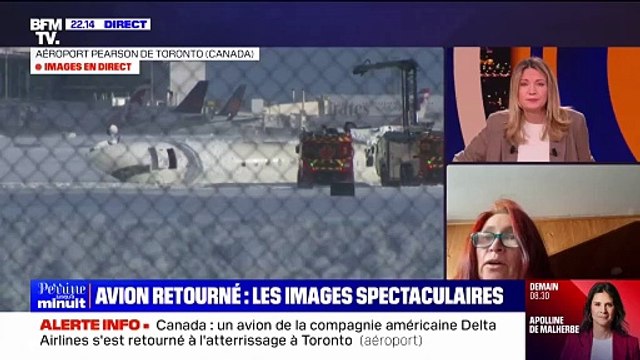 Avion retourné à Toronto: huit personnes sont blessées, selon la chaîne canadienne CBC