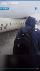 Avión de pasajeros de Delta sufre accidente en el Aeropuerto Pearson de Toronto