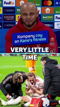 Kompany 'blurring the lines' on Kane's fitness update