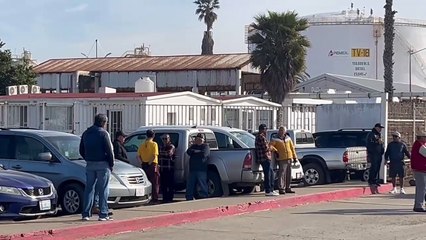 Bloqueo indefinido de Pemex Rosarito