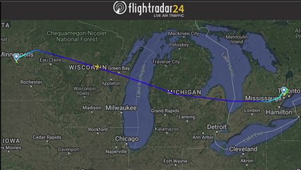 Flight tracker shows Delta plane's path before crash at Toronto's airport