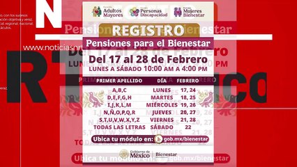 Inicia registro para Pensiones del Bienestar en Monclova