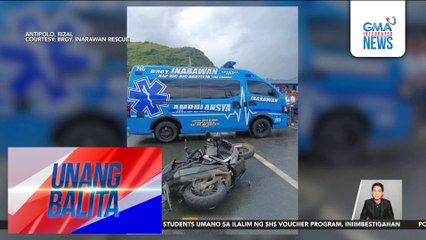 Magkasintahang naka-motorsiklo, patay matapos mabangga ng police mobile | Unang Balita