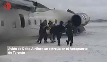 Accidente de avión en Toronto deja ocho heridos