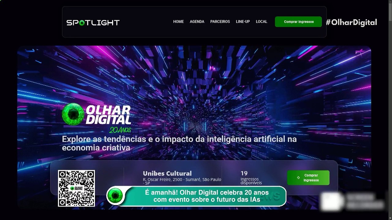 É amanhã! Olhar Digital celebra 20 anos com evento sobre o futuro das IAs