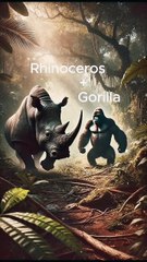 Rhino versus gorilla