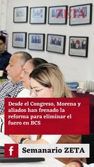 Morena frena eliminación del fuero.