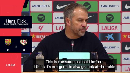 Going top of LaLiga changes nothing for Barcelona - Flick