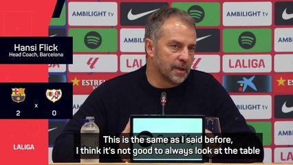 Going top of LaLiga changes nothing for Barcelona - Flick