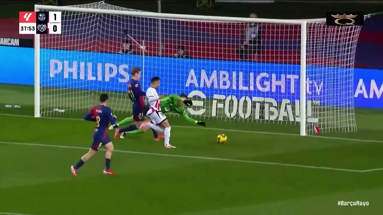 الدوري الاسباني ملخص برشلونة ضد رايو فاليكانو