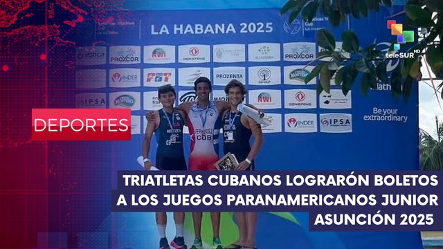 Triatletas cubanos consiguieron cupos a los Juegos Panamericanos Junior DEPORTES EDICIÓN CENTRAL 17-02-2025