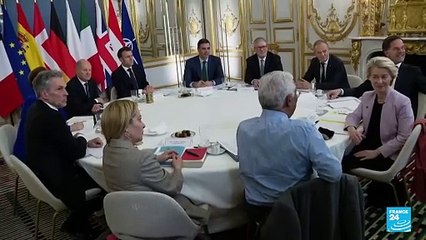 Líderes europeos reunidos en París discutieron su estrategia para la guerra en Ucrania