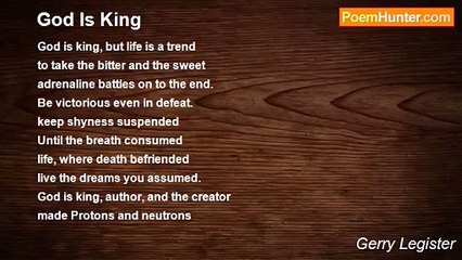 God Is King Poem by Paras Hinduja