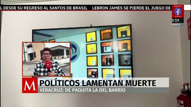 Políticos lamentan la muerte de Paquita la del Barrio