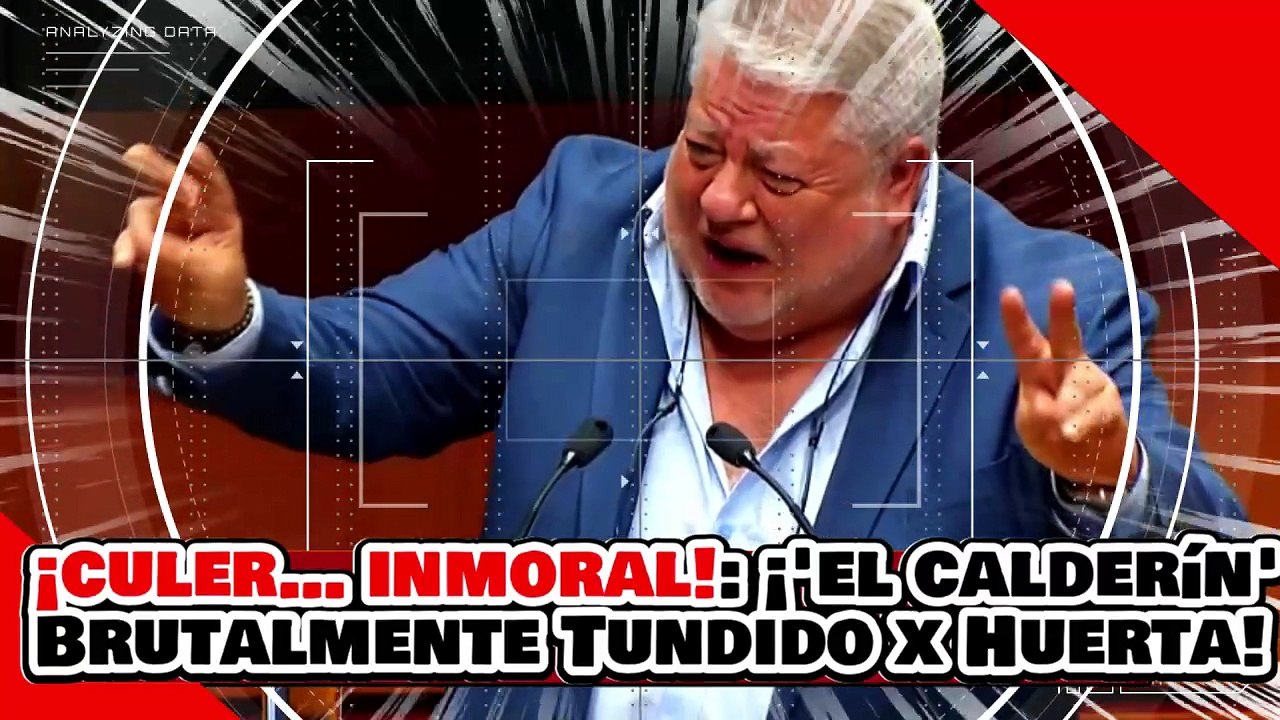 ¡CULER… INMORAL! ¡’El CALDERONCITO’ es BRUTALMENTE TUNDIDO por el SENADOR HUERTA!