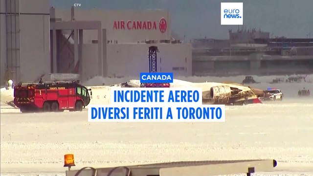 Canada, diversi feriti in un incidente aereo all'aeroporto di Toronto