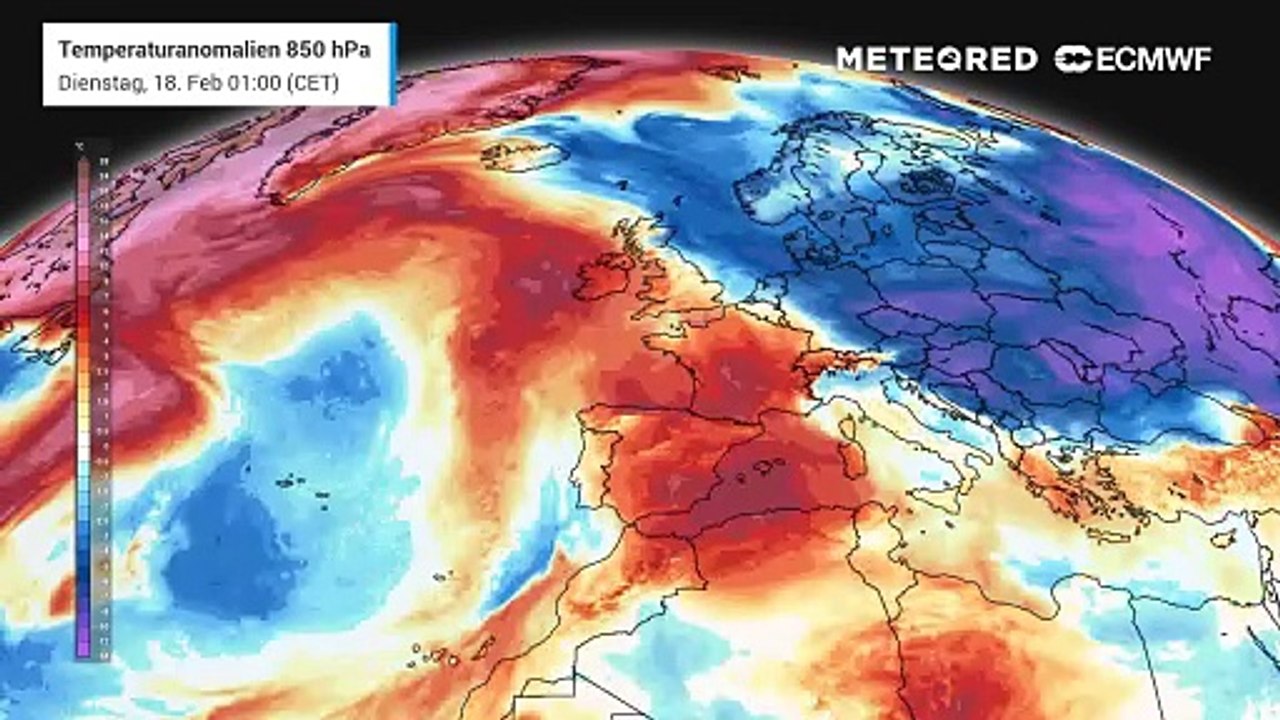 HIER kommt der Wetterwechsel- deutlich zu warme Luftmassen erreicht Deutschland!