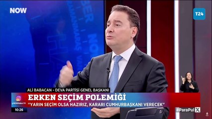 Ali Babacan'dan "erken seçim" çağrısı: Cumhurbaşkanı aday olamaz, başkalarına fırsat tanımalı!