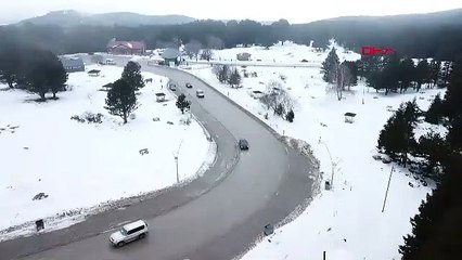 Kış turizminin cenneti karlar altında... Yapay zekayı kıskandıran görüntüler...
