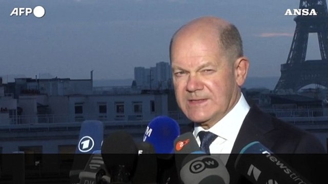 Scholz: Sosterremo l'Ucraina, non puo' esserci pace imposta