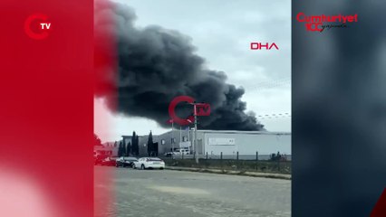 Edirne'de alüminyum fabrikasında büyük yangın