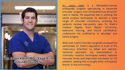 Dallas shoulder surgeons LinkedIn