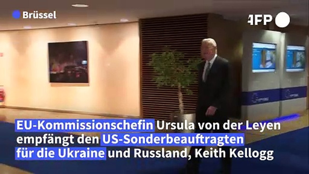 Trumps Ukraine-Beauftragter Kellogg bei von der Leyen
