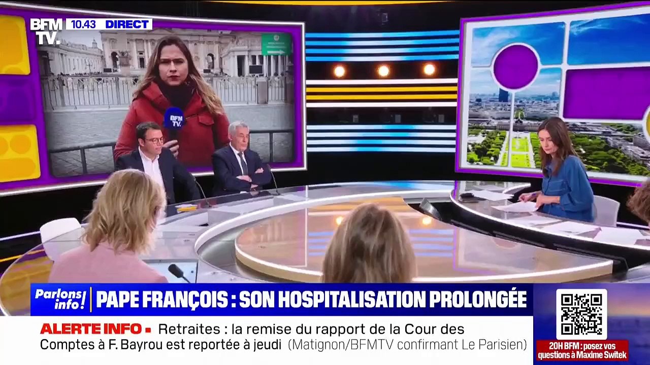 L'hospitalisation du pape François est prolongée ce mardi