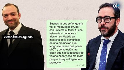 Aldama pidió a Ábalos hijo "ayuda" para desbloquear una operación urbanística y éste contestó: "Reviso"