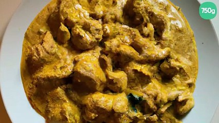 Émincé de poulet au curry