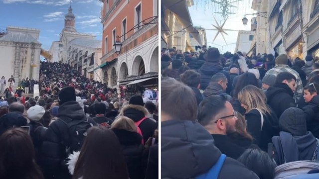 L'invasione di turisti a Venezia per il Carnevale, calli paralizzate: preso d'assalto il ponte di Rialto