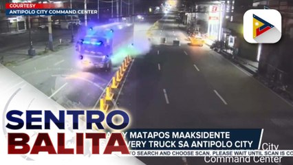 Isa patay matapos maaksidente ang isang delivery truck sa Antipolo