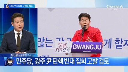 민주당, 광주 尹 탄핵 반대 집회 고발 검토
