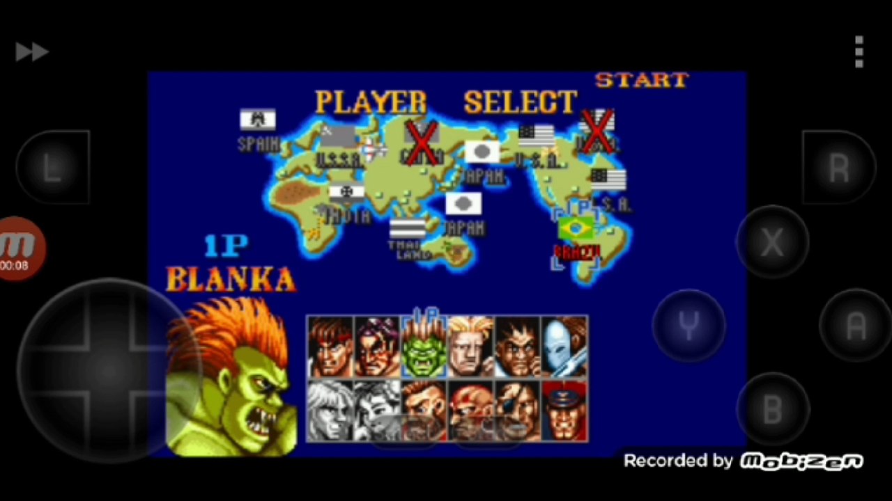 Street Fighter II Turbo: Hyper Fighting Blanka vs Zangief Blanka é derrotado por Zangief