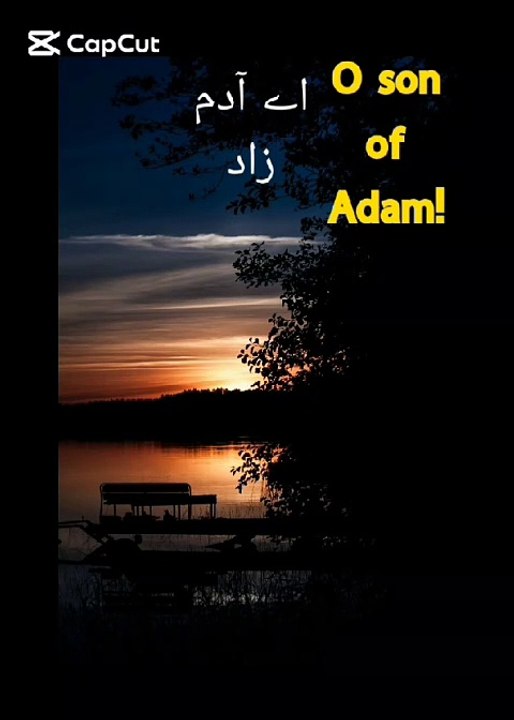 O son of Adam!