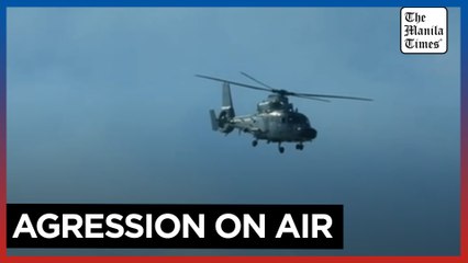 Chinese chopper threatens PH aircraft with dangerous maneuver