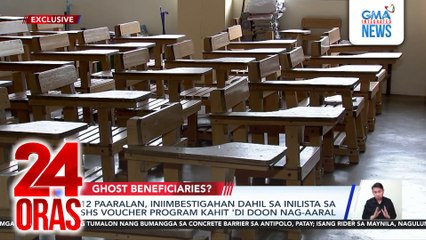 12 paaralan, iniimbestigahan dahil sa inilista sa SHS voucher program kahit 'di doon nag-aaral | 24 Oras