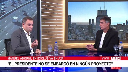 📢 MANUEL ADORNI EN A24: "ESTO NO AFECTA LA IMAGEN DEL PRESIDENTE