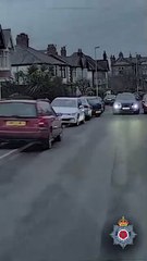 Watch moment dangerous driver flees from police after 70mph chase in Blackpool