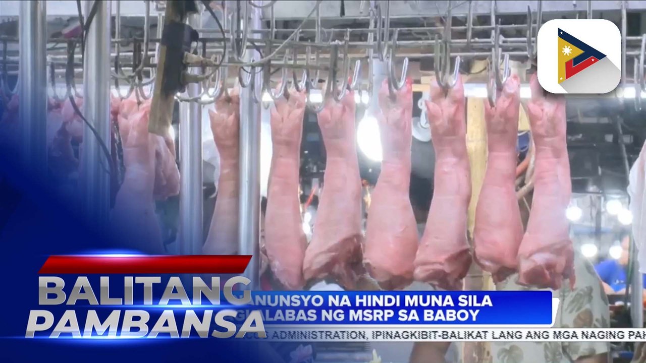 D.A., inanunsyo na hindi muna sila maglalabas ng MSRP sa baboy