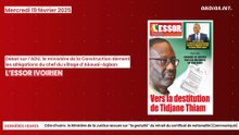 Titrologue du mercredi 19 février 2025/ Débat sur l’ADU, le ministère de la Construction dément les allégations du chef du village d’Akouai-Agban informe l’essor ivoirien