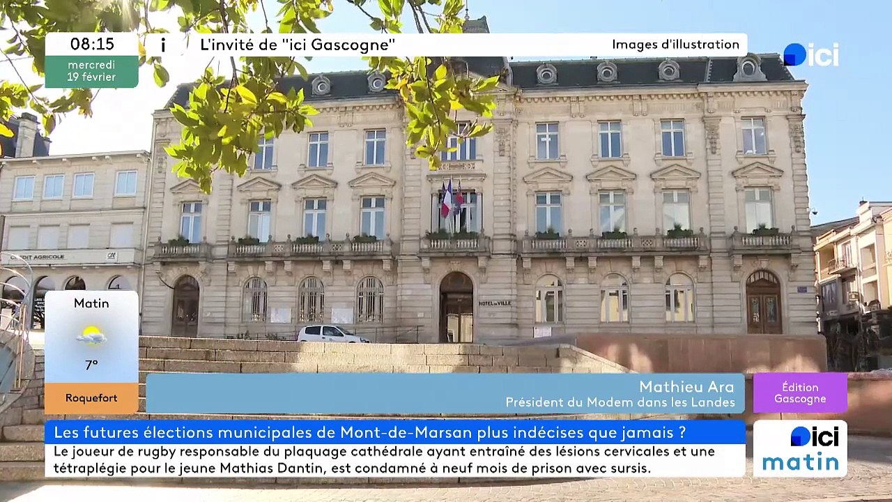 ici Gascoge_Mathieu ARA, Président du Modem dans les Landes