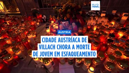 Milhares participam no cortejo fúnebre em memória de vítima de esfaqueamento na Áustria