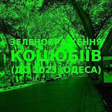 Green improvisation of the Ukrainian city of Kotsiubiiv (Odesa) #19