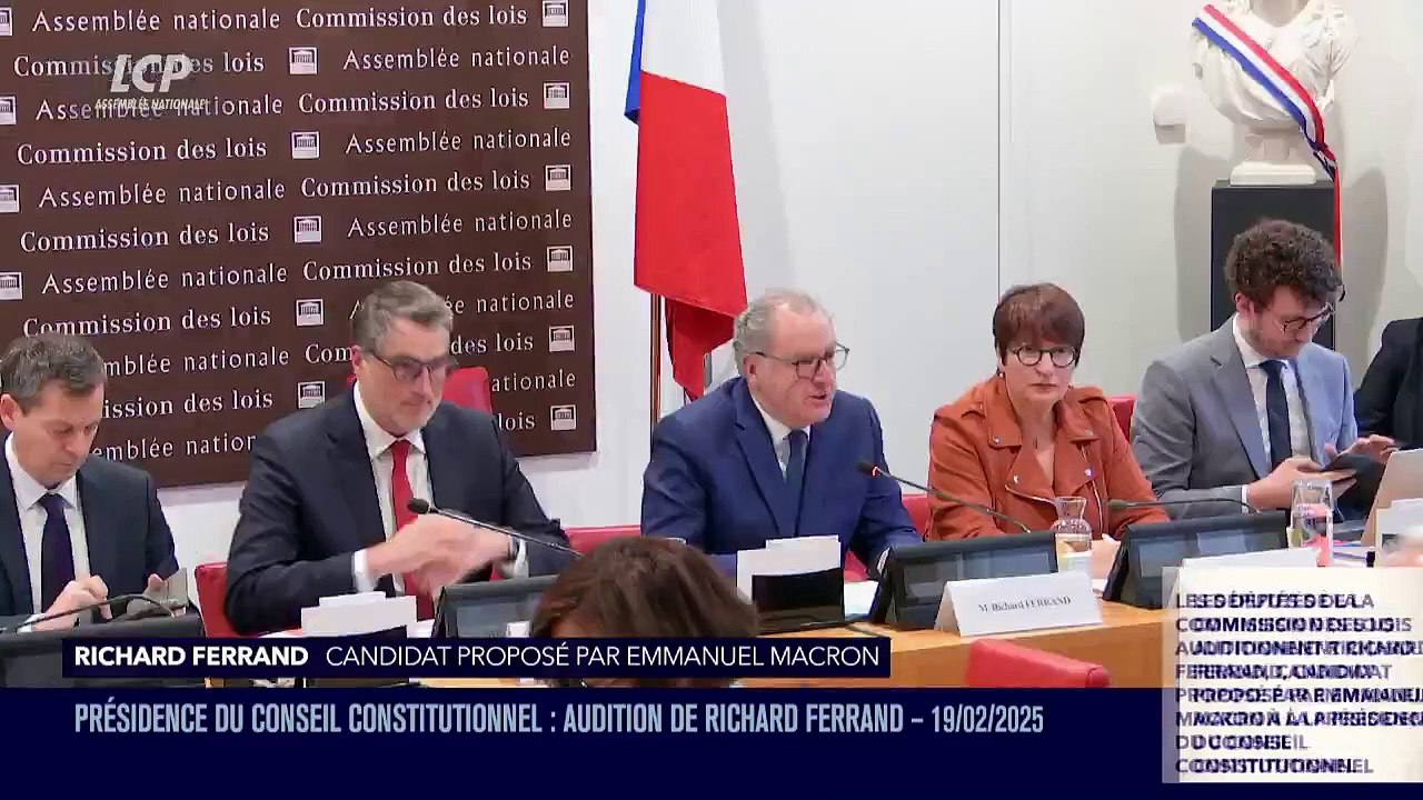 La commission des lois de l’Assemblée nationale a entamé ce matin l’audition de Richard Ferrand, candidat d’Emmanuel Macron pour présider le Conseil constitutionnel, qui devra convaincre les parlementaires - VIDEO
