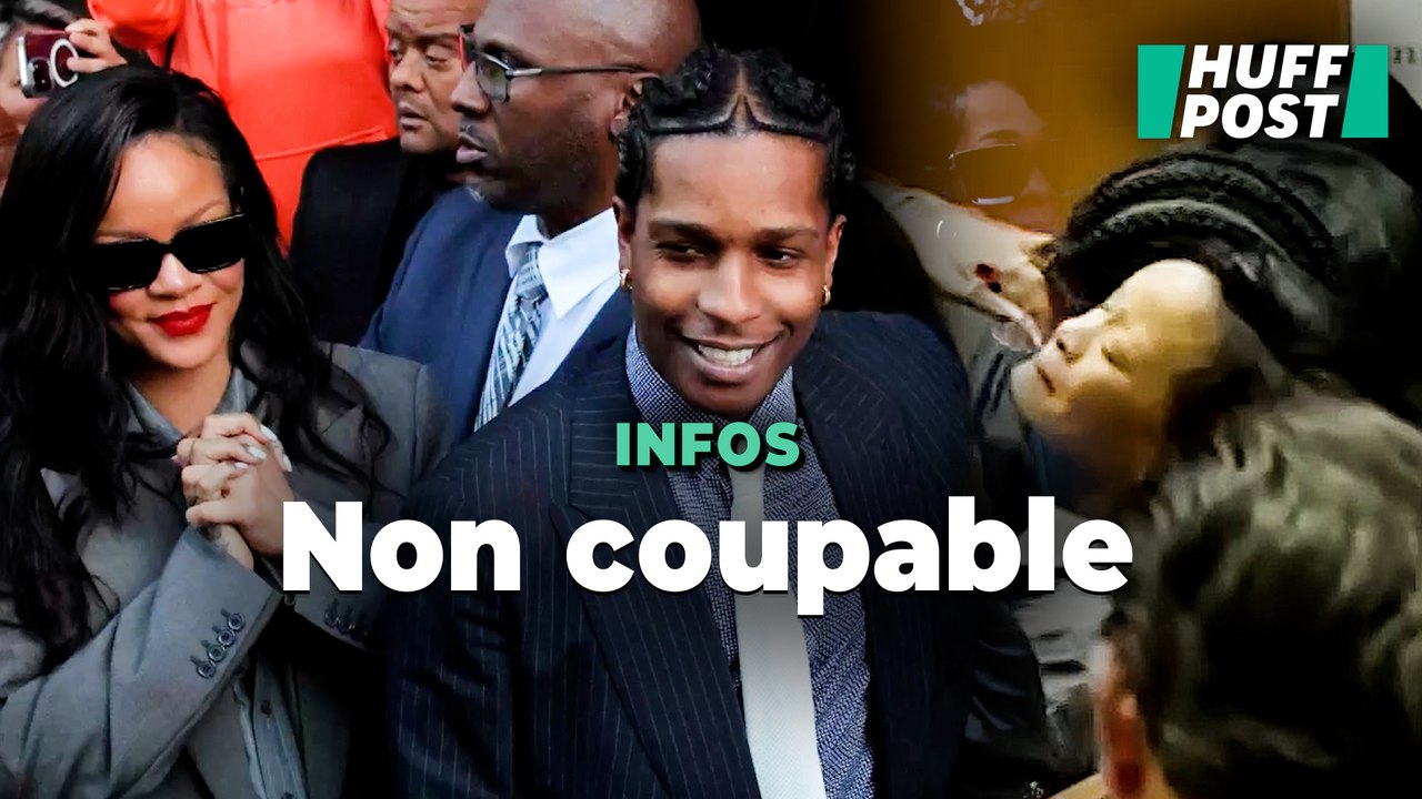 A$AP Rocky et Rihanna fous de joie après la relaxe du rappeur dans son procès pour violences avec arme
