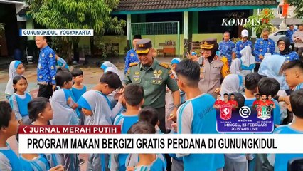 Perdana, Program Makan Bergizi Gratis Digelar di Gunungkidul