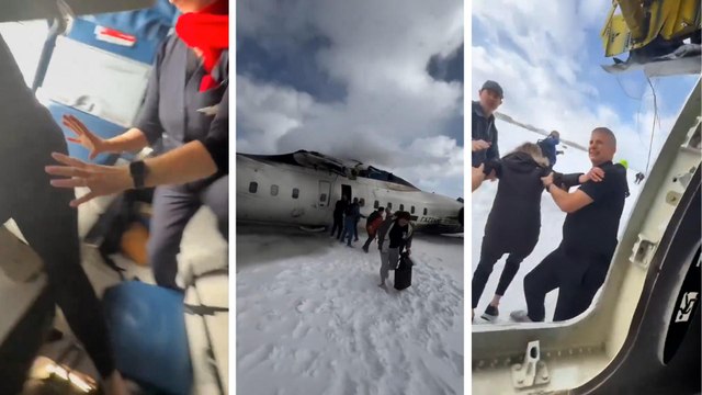 How Skier Koukov Documented the Evacuation of the Crashed Plane in Toronto