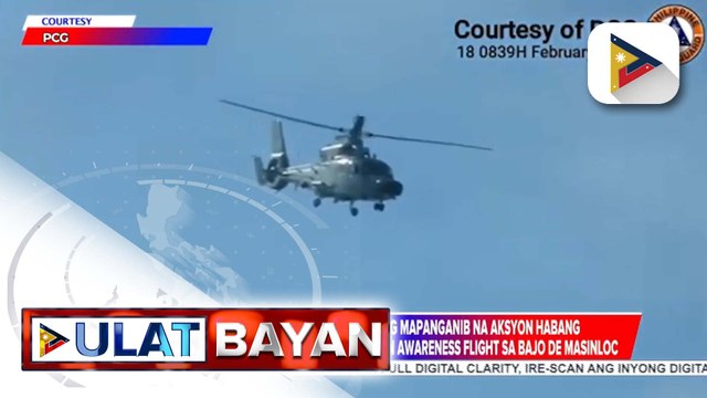 PLA-Navy helicopter, nagsagawa ng mapanganib na aksyon habang isinasagawa ng BFAR ang maritime domain awareness flight sa Bajo de Masinloc